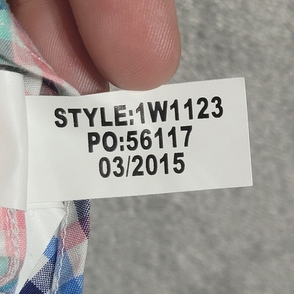 Vineyard Vines Shirt Mens Large Classic Fit Whale Colorful Gingham Check - Picture 7 of 10